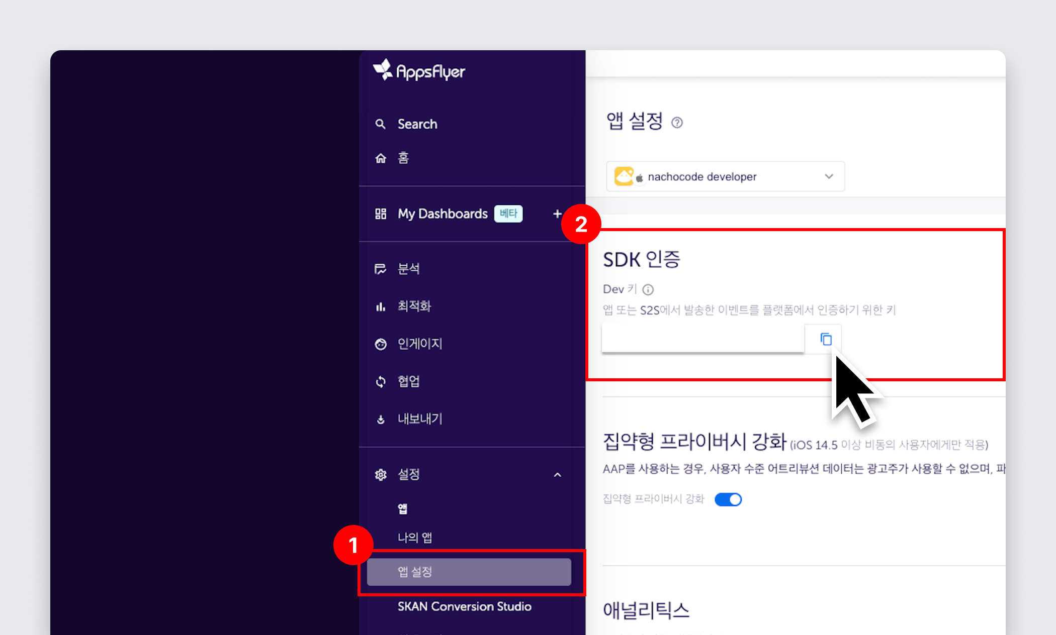 appsflyer_dashboard_dev_key